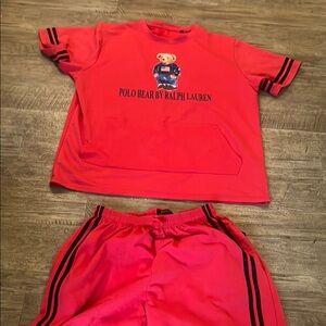 Men’s Ralph Lauren Polo Bear Red set